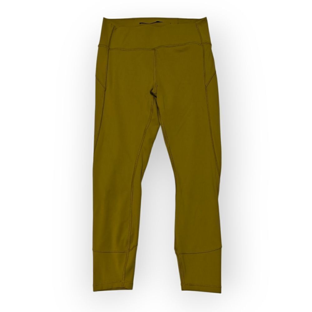 Lululemon Yellow Green High-Waisted Leggings SZ 10 - Picture 3 of 6